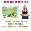 Merito Avocado Beauty Milk Japan Original Avocado Milk Beauty Collagen Drink Easy and Healthy Weight Loss 10 packs. 