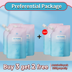 Repairing hair mask Containing silk protein Makes hair soft and smooth Deeply nourishes Strengthens hair and improves hair quality 250g