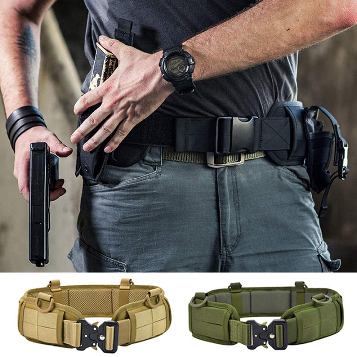Metal Buckle Military Police Belt Work Belts For Men Military Belt