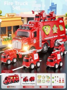 FCYimi    Engineering Fire Truck Car Toy For Boys 3-6 Years