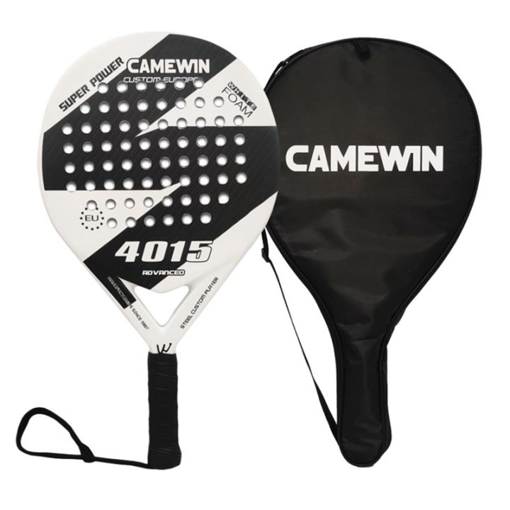 Padel Racket Beach Tennis Carbon Fiber and EVA Smooth Surface Durable ...