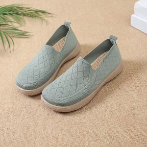 Free Shipping WomenS Spring New Collection: Slip-On Canvas Shoes Shallow-Toe Flat-Soled Comfortable Versatile And Perfect For Moms