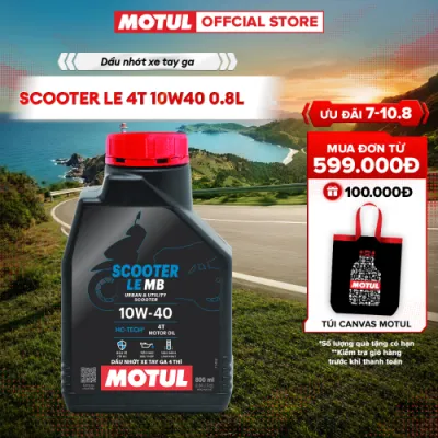 Dầu nhớt xe tay ga MOTUL SCOOTER LE 4T 10W40 0.8L & 1L