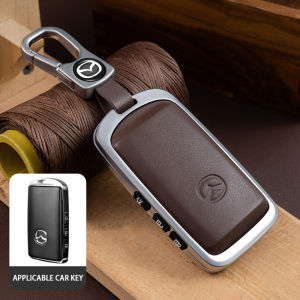 Mazda 3 All New CX5 2023 Alexa CX4 CX5 CX8 CX30 2020 - 2022 Leather Car Key Cover Case Accessories