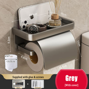 [HOT] Toilet Tissue Box Wall-mounted Toilet Paper Holder Bathroom Non-perforated Roll Paper Holder