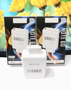 Batok Adapter 280W Fast Charger For RLME NOTE 60 SUPERDART Batok Casan Hp Universal Fast Charging