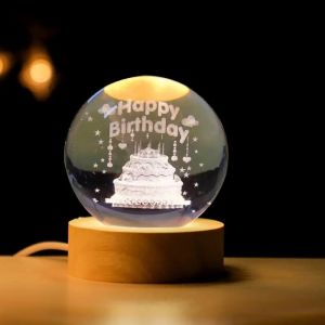 Đèn bàn LED hình mặt trăng Ins De Claro / 3D để trang trí đầu giường