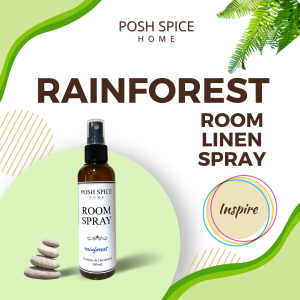Rainforest Room Linen Spray Rainforest Freshener Disinfect Antibacterial Spray Odor Eliminator Odor Remover Posh Spice