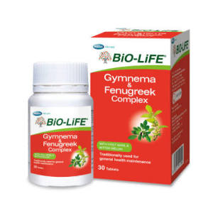 BIO-LIFE GYMNEMA & FENUGREEK COMPLEX 30S