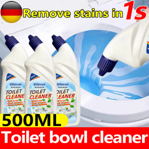 Toilet Bowl Cleanser 500mL Toilet Cleaner Remove Tough Stain Whitening Effects 99.9% Germ Kill Toilet Bowl Cleaner Household Bathroom Cleaner