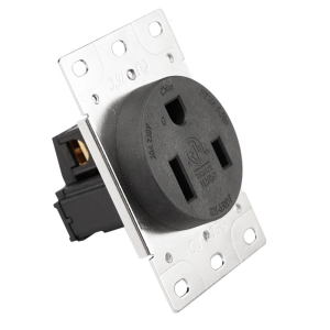 50A 250V RM 650DF NEMA 6 50R Outlet with Corrosion Resistant Construction for Industrial and Residential Use