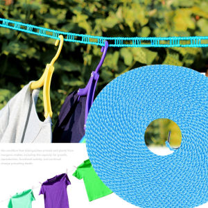 Tali jemuran pakaian praktis 3 & 5 meter Gantungan tali jemuran baju selimut tali jemuran tanpa bor