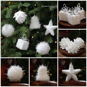 MAOMEI STORE Stars Christmas Balls Bells Flower Christmas Pendant Unique Party Xmas Ornaments Christmas