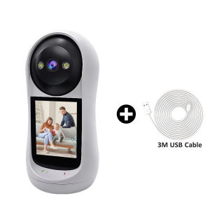 V380 Pro 5G 8MP Smart CCTV Camera Video Call with 2.8 Inch IPS Screen One Click Call Video Intercom Camera wifi connect 360 two-way audio auto tracking night vision Baby Monitor 1 YEAR WARRANTY
