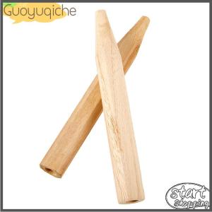 【Guoyuqiche】 Badminton Racket Handlle Wood Grip Repair of Badminton Racket Advanced Poplar Badminton Handle Grips Good Tools G5 G6