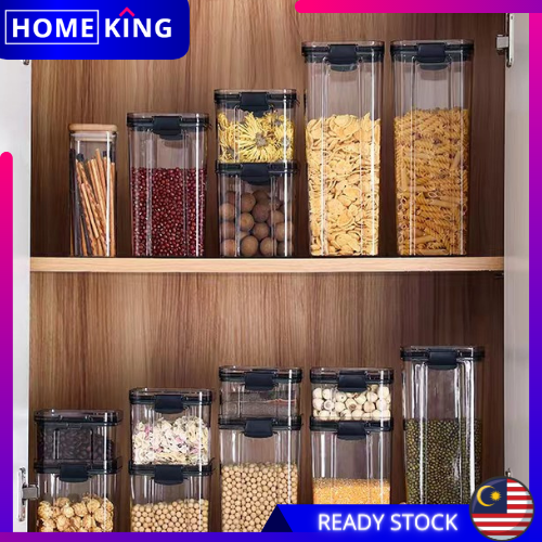 HOMEKING | Food Storage Airtight Container Plastic Transparent Sealed ...