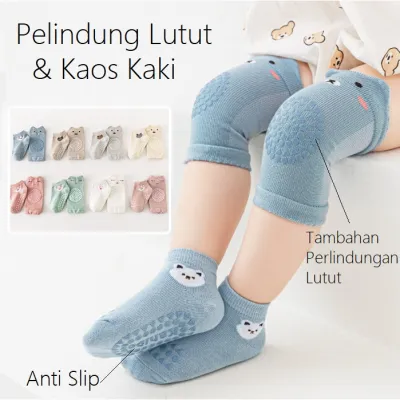Knee Protector Baby Kain Lembut Pelindung Lutut Bayi Prewalker Kneepad Anti Slip Knee Pads Protector
