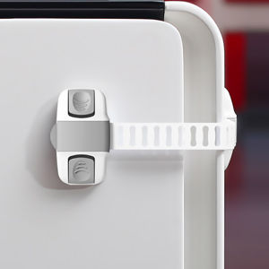 HamshMoc Multifunctional Baby Cabinet Lock Anti-Pinch Child Refrigerator Toilet Drawer Safety Locks Adjustable Length for Child Protection Anti-Clamping Household
