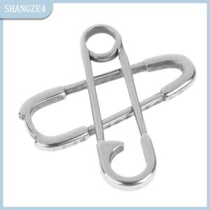 【SHANGZE4】 5pcs thép không gỉ giấy Clip hình Mặt dây chuyền đối với trang sức làm nguồn cung cấp DIY Vòng Cổ Vòng đeo tay kết nối phụ kiện