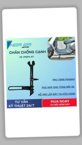 Chân Chống Cạnh Xe Vespa GT (Không ốc không lò xo) Chuẩn Zin Theo Đời Xe Chắc Chắn Chịu Lực Tốt Hoa Đà Motor