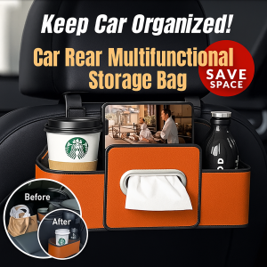 Car Seatback Storage Detachable Storage Box Abrasion Resistance Four-in-one Multi-functional Storage