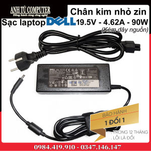 Sạc Laptop Dell chân kim nhỏ 19.5V-4.62A 90W chuẩn zin