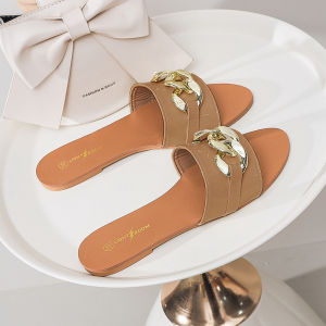 𝐒𝐡𝐨𝐞𝐬𝟗𝟑𝟕 #BK11 COD Women flat sandal trend hardsole with box