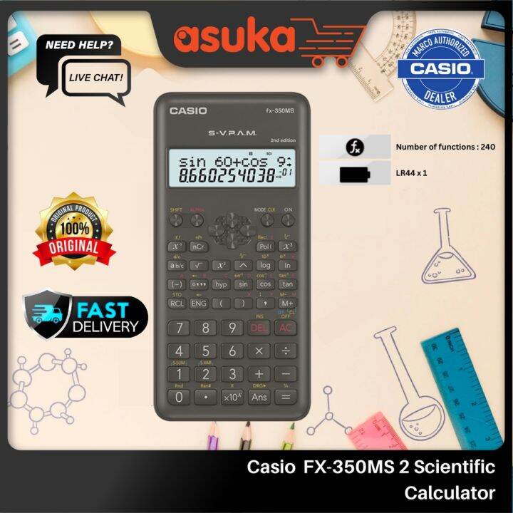 Casio FX-350MS 2 Scientific Calculator 2nd Edition | Lazada