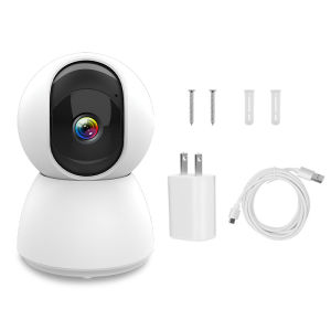 4K Wifi IP Security CCTV Camera Wireless Indoor CCTV Camera with Infrared Night Vision Auto tracking 360 Rotation Bidirectional Call Support SD Card