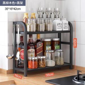 Multifunction Kitchen Spice Rack Seasoning Storage Rak Stainless Steel Kitchen Condiment Rack Seasoner Rack Iron