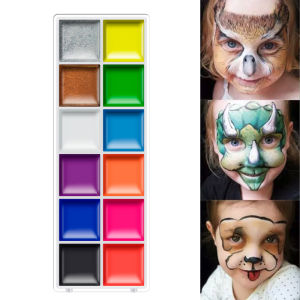 VERONNI COD 12 Colors UV Glow Oil Halloween Waterproof Body Paint Fluorescent Glowing Neon Face Beauty Makeup Tattoo Face Theatrical Makeup
