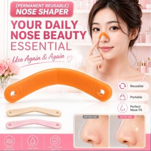 Nose Shaper Reusable Nose Bridge Lifter Nose Clip Washable Adjustable Painless Nose Slimmer Beauty Tool Facial Shaping Nose Up Trainer