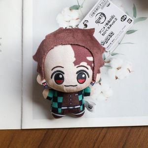New 10cm Anime Demon Slayer Tomioka Giyu Kamado Tanjirou Kamado Nezuko Agatsuma Zenitsu Shinazugawa Genya Plush Doll Kids Toy Gift