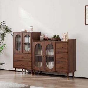 Urban Echo Mid-Century Style Sideboard Wall-Mounted Wine Cabinet