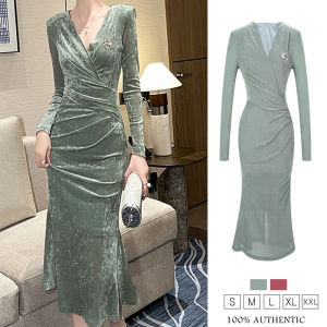 ZYHT Eravogue Womens Dresses Pink Dresses Green Dresses Velvet Dresses Formal Occasion Dresses Party Dresses Work Dresses Birthday Party Dresses Elegant Dresses 31133