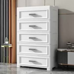 [CozyNest ]Thickened storage cabinet storage unit household snack storage  bedroom plastic five-drawer cabinet storage cabinet with drawers