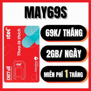 (HỎA TỐC) Sim Itel MAY69S Tặng 1 Tháng Sử Dụng Miễn Phí Không Cần Nạp Có 60GB/Tháng Tốc Độ Cao Sóng Vinaphone Bao Mạnh | FREESHIP - CHƯA KÍCH HOẠT