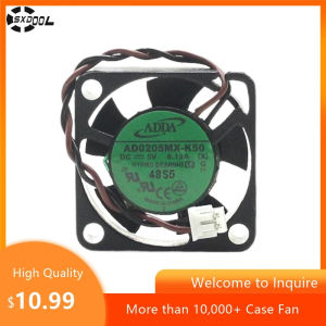 2pcsFan for ADDA AD0205MX-K50 25mm X 6mm DC 5V 0.13A Ultra-Thin 6mm Cooling Fan for Raspberry Pi DVR 3D Printers