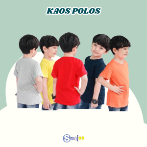 Kaos Anak Polos Mix Warna Size 1-5 thn
