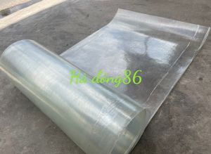 ( Khổ cao 1m x dài 10m >Dày 8dem ) Tôn nhựa phẳng lấy ánh sáng che nắng che mưa chống dột màu Trắng mờ/ Màu Xanh