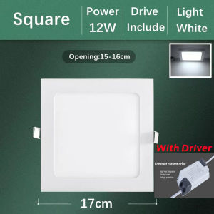 Ultra-thin Pin Light With Driver Panel Light Ceiling Light Down Light 3W 6W 9W Round Square Energy Saving Lights JANLAS
