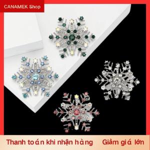 CS Thời trang sang trọng Rhinestone bông tuyết trâm cài cho phụ nữ quần áo áo trang sức phụ kiện Quà Tặng