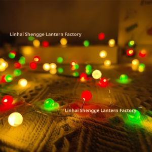 ไฟราวสำหรับเทศกาลคริสต์มาสแบบอินซูลาร์พร้อมหลอดไฟ LED หลากสีสำหรับตกแต่งในร่มและกลางแจ้ง