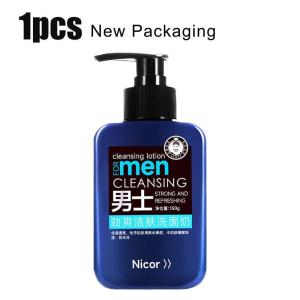 Asid Amino Pencucian Dalam Anti Jerawat Buang Blackheads Pencerahan Pelembapan Pencuci Muka Kawalan Minyak Lelaki 150ml