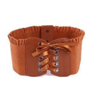 COOLSOOL Đàn hồi Thắt lưng corset Rộng Dây đeo eo Thời trang Trang phục bên ngoài Dây thắt lưng Dành cho váy đầm áo quần