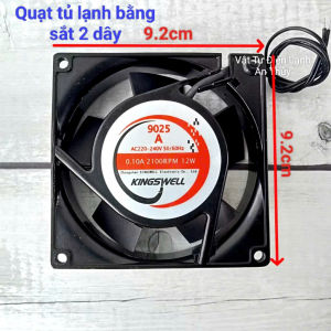 Quạt tủ lạnh bằng sắt 2 dây kích thước 9.2cm x 9.2cm 220V