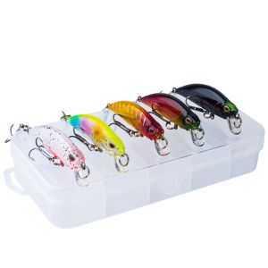 5g/5cm 5Pcs/Boxed ABS Trolling Fishing Lure Laser Artificial Bass Bait 3D Eyes Sinking Minnow Lure