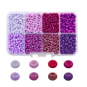 1 Hộp 3Mm 3400 Cái/lốc Glass Beads Seed Czech Charm Pha Lê Spacer Hạt Thủy Tinh Cho Vòng Đeo Tay Vòng Cổ Trang Sức Làm Bộ Dụng Cụ May Handmade Tự Làm Nguồn Cung Cấp Phụ Kiện Thiết Lập