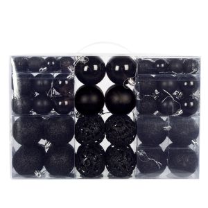 DISSENSION COLLOQUY59UY5 100PCS 8cm Christmas Ball Set 18 Colors Suspensable Xmas Ornament Ball Fashion Plastic Christmas Tree Balls Party