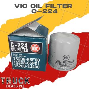 VIC Oil Filter C‑224 for Nissan Senta/ Exalta/ Xtrail/ Serena/ Almera/ Juke/ Cefiro (C224)